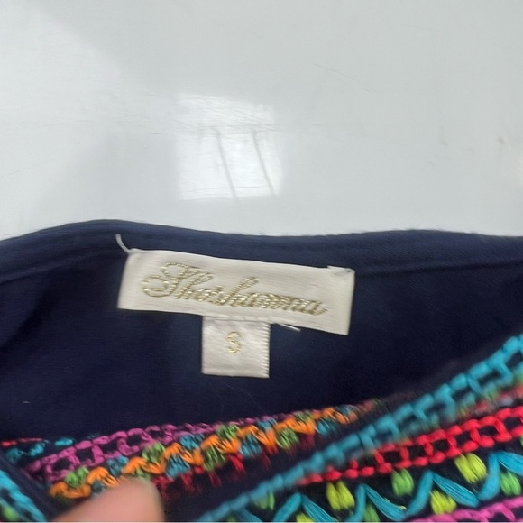 Thoshanna women’s  blue dress embroidered S L96-23 - Picture 4 of 6